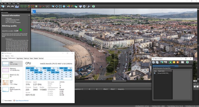 This 7.74 gigapixel panorama of Llandudno in North Wales was created from the 468 individual photographs stitched together. Check it out.
